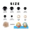 700 ojos de seguridad para Amigurumi con arandelas de 6 a_2