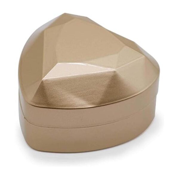 HOLLY TRIP Caja de anillo de terciopelo forma de corazón