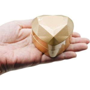 HOLLY TRIP Caja de anillo de terciopelo forma de corazón