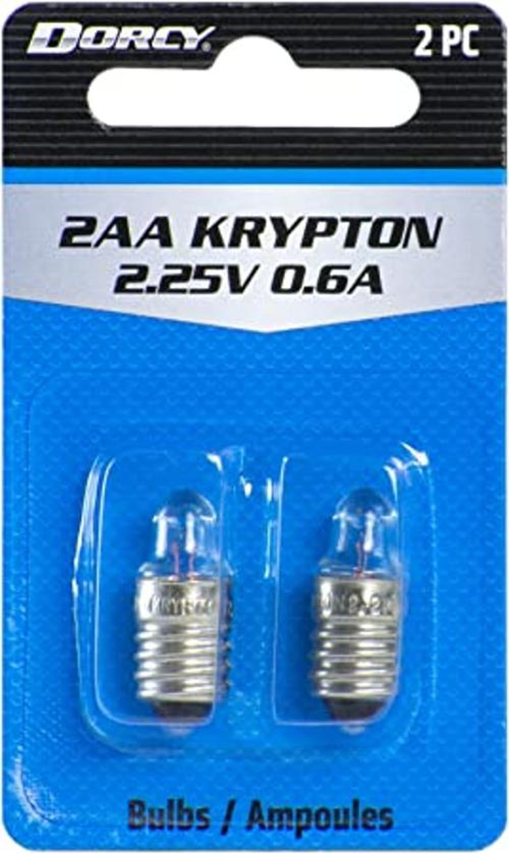 Dorcy 2AA2.25 voltios 0.6A Krypton foco de repuesto
