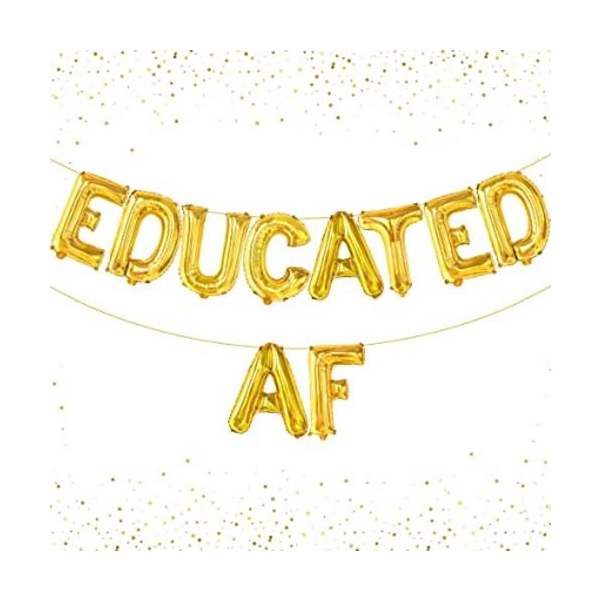 XtraLarge Pancarta de globos educados con diseño de AF de