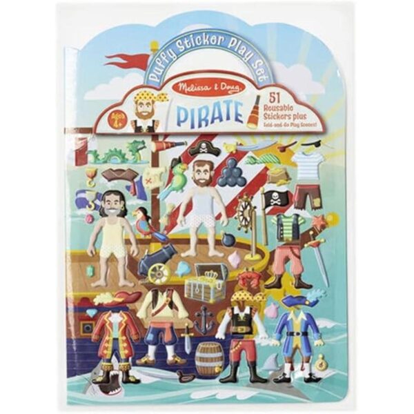 Juego de piratas con pegatinas en relieve de la marca_1