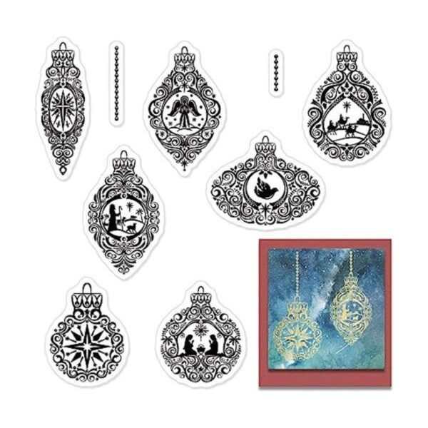 Sellos transparentes de Natividad cristiana para hacer_1