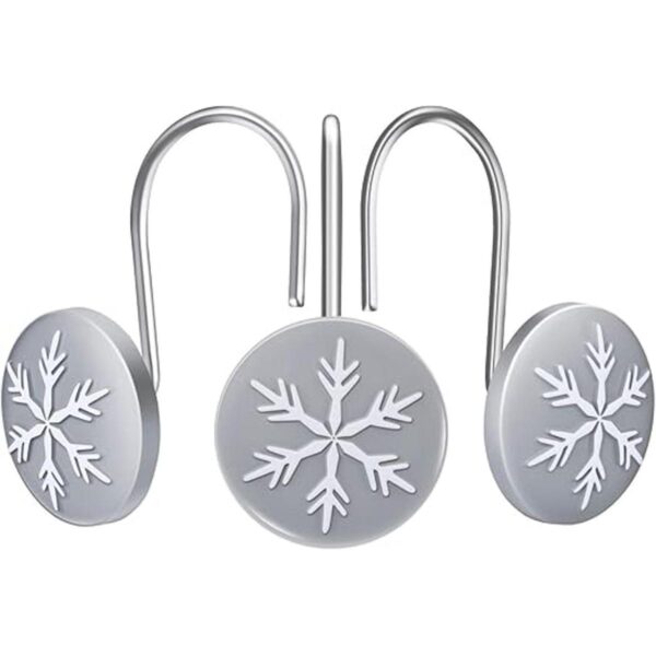 AGPTEK 12 ganchos decorativos para cortina de ducha