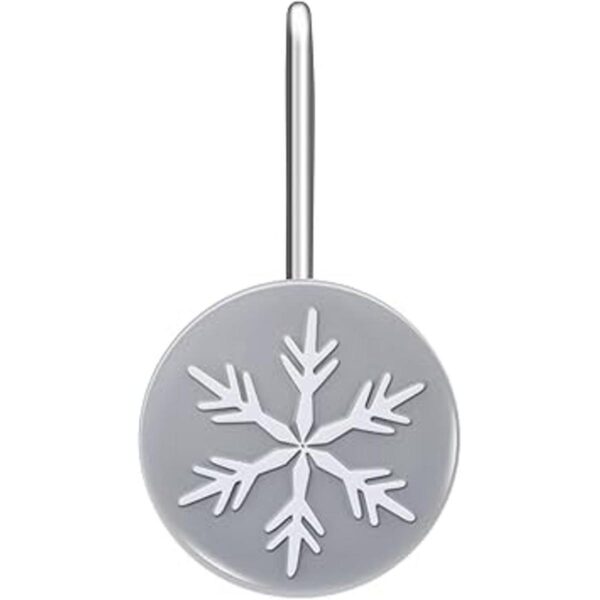 AGPTEK 12 ganchos decorativos para cortina de ducha