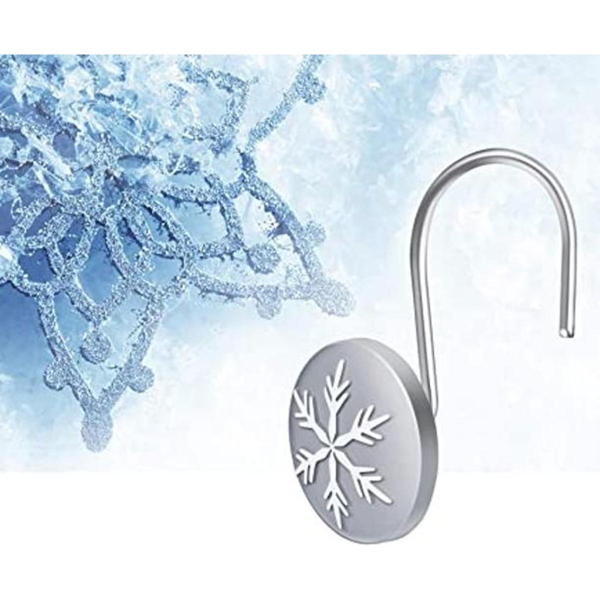 AGPTEK 12 ganchos decorativos para cortina de ducha
