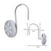 AGPTEK 12 ganchos decorativos para cortina de ducha