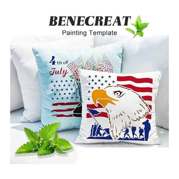 BENECREAT Plantillas de bandera del Día de la