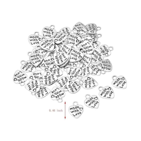 Ruwado 100 piezas hechas con dijes de amor mini cuentas_3