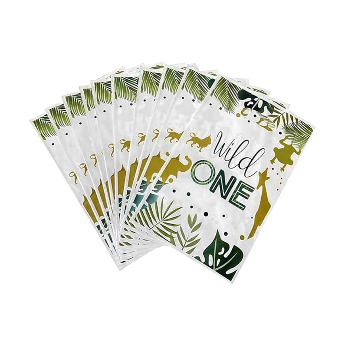 30 bolsas de regalo Wild One de la selva de animales