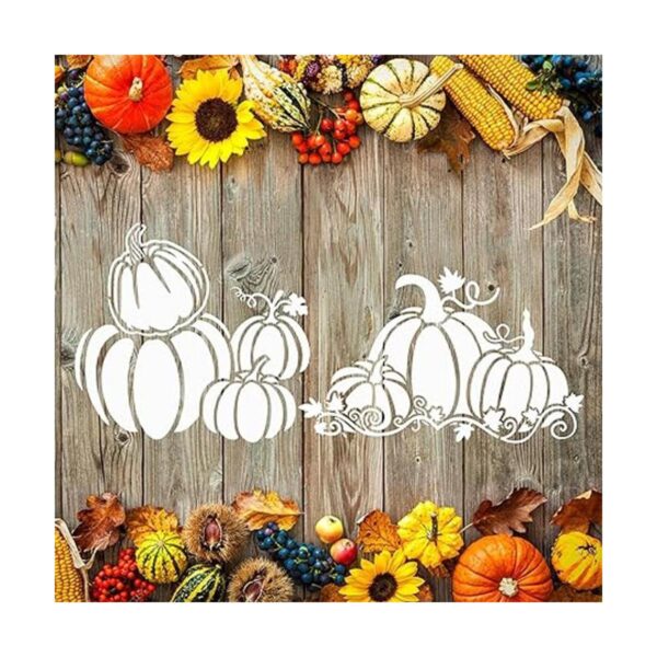 5 plantillas de calabaza de otoño de 11.7 x 8.3 pulgadas