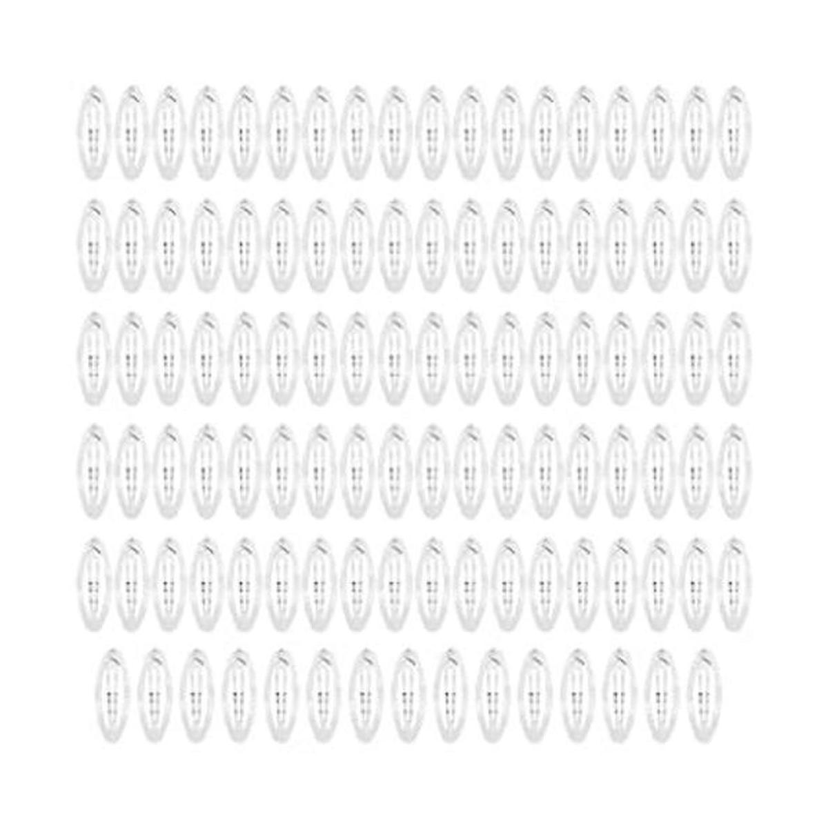 Paquete de 100 horquillas de metal ovaladas de 2.0 in a