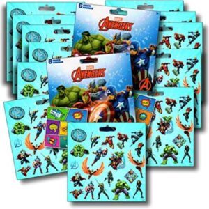 Marvel AVENGERS Paquete de 12 hojas de más de 240_1
