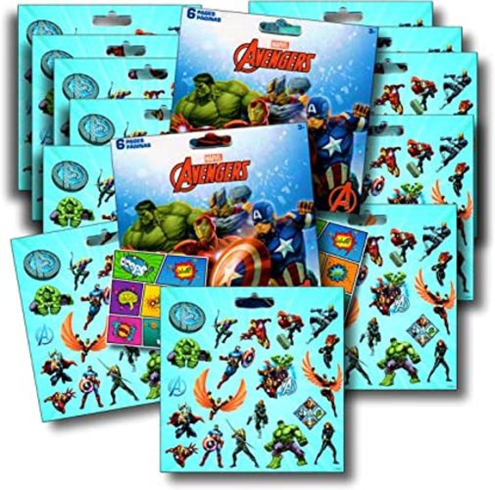 Marvel AVENGERS Paquete de 12 hojas de más de 240