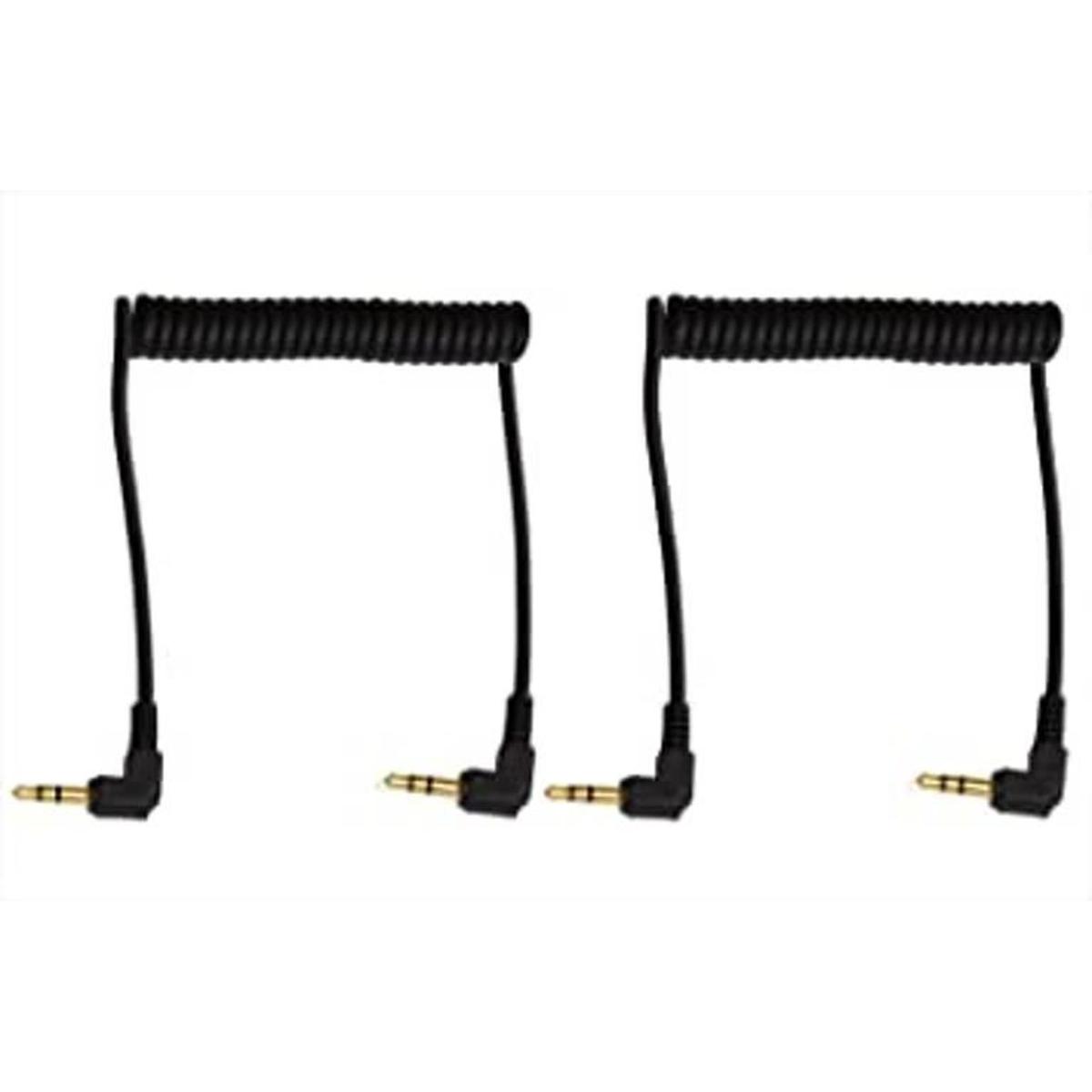 Mini Skater Cable de audio en espiral de 0.138 in macho a