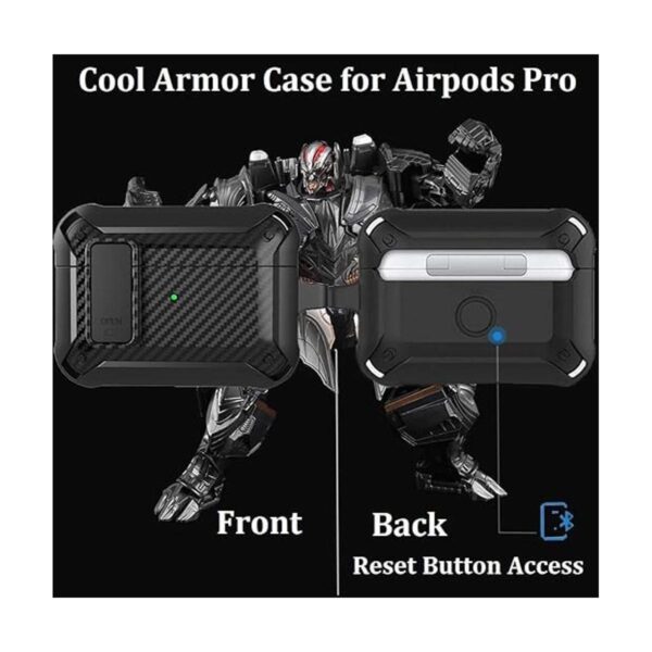 Olytop Funda para Airpods Pro con clip de bloqueo funda