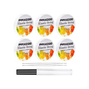 Cordón elástico para hacer joyas Paxcoo 6 rollos de