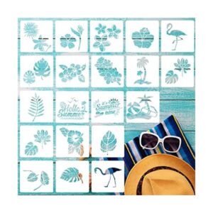 Juego de 20 plantillas reutilizables para estarcir