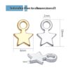 100 colgantes de aleación con forma de estrella para