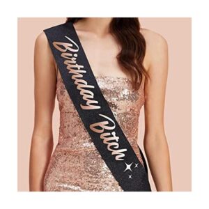 xo Fetti Banda de cumpleaños para mujer purpurina