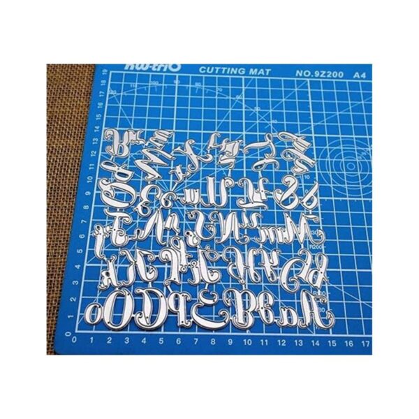 26 mayúsculas minúsculas alfabeto metal troqueles letras