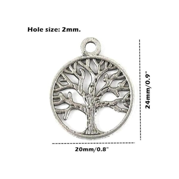 alimitopia 50pcs aleación árbol de vida de amuletos de la