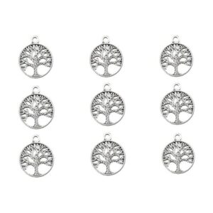 alimitopia 50pcs aleación árbol de vida de amuletos de la