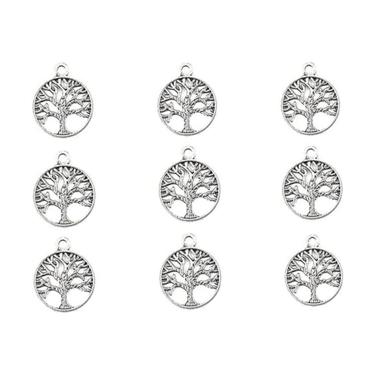 alimitopia 50pcs aleación árbol de vida de amuletos de la
