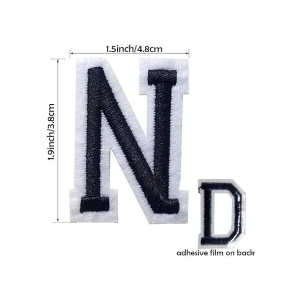 Parches de letras termoadhesivas de 52 piezas parches de