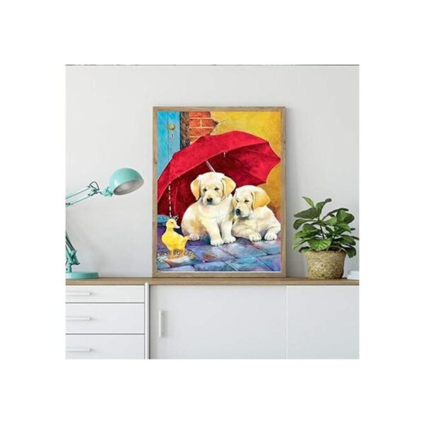 Stalente Kits de pintura de diamante para adultos perro_4