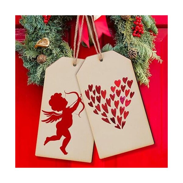 6 etiquetas de madera grandes de Navidad sin terminar para_4