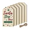6 etiquetas de madera grandes de Navidad sin terminar para_1