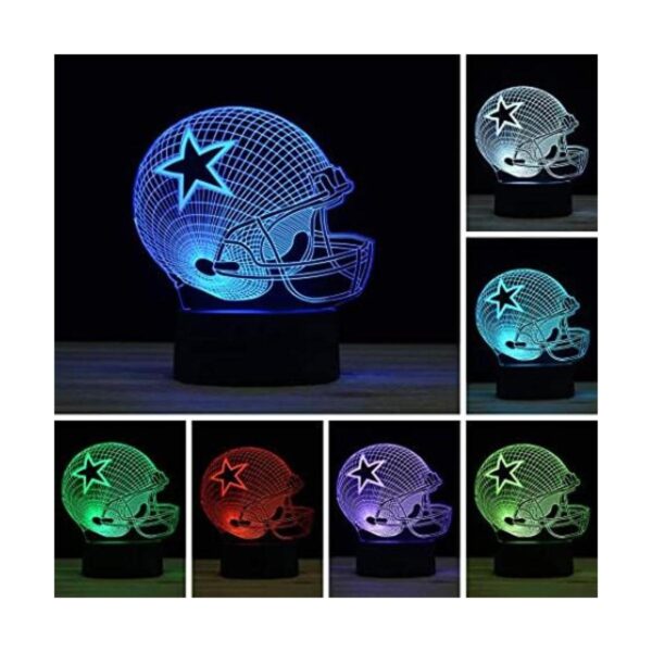 Lámpara LED de noche con iluminación 3D 7 colores con_1