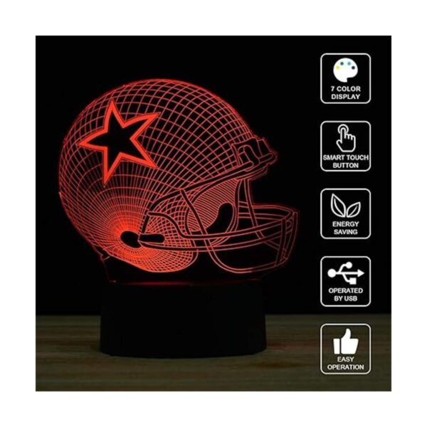 Lámpara LED de noche con iluminación 3D 7 colores con_2