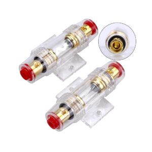 RKURCK Soporte de fusibles en línea 60A 80A para coche_1
