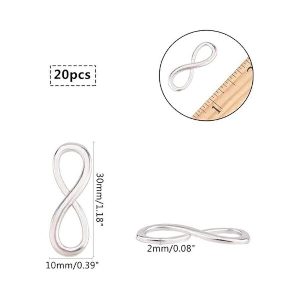 PH PandaHall Infinity Charm 20 dijes de amor de 1.181