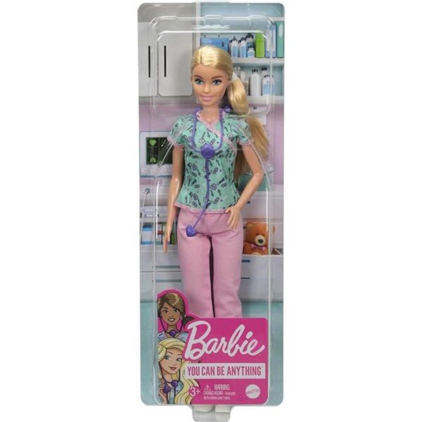 Barbie Muñeca enfermera rubia 12 pulgadas con ropa_5