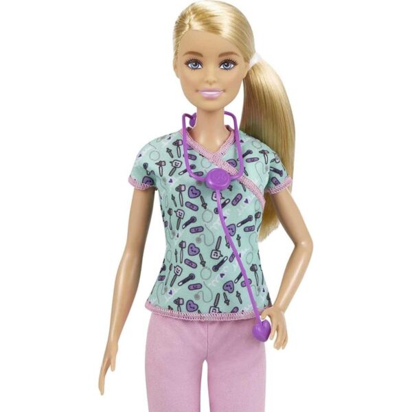 Barbie Muñeca enfermera rubia 12 pulgadas con ropa_3