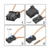 DKARDU 2 adaptadores macho y hembra de fibra óptica para_2