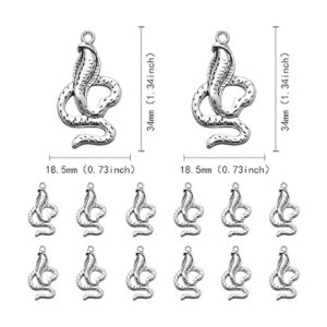 MseaRust 30 dijes de serpiente de aleación dijes de_2