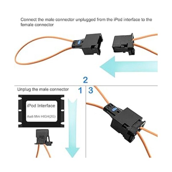 DKARDU 2 adaptadores macho y hembra de fibra óptica para_3