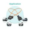 DKARDU 2 adaptadores macho y hembra de fibra óptica para_4