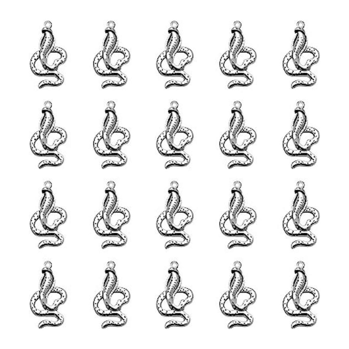MseaRust 30 dijes de serpiente de aleación dijes de