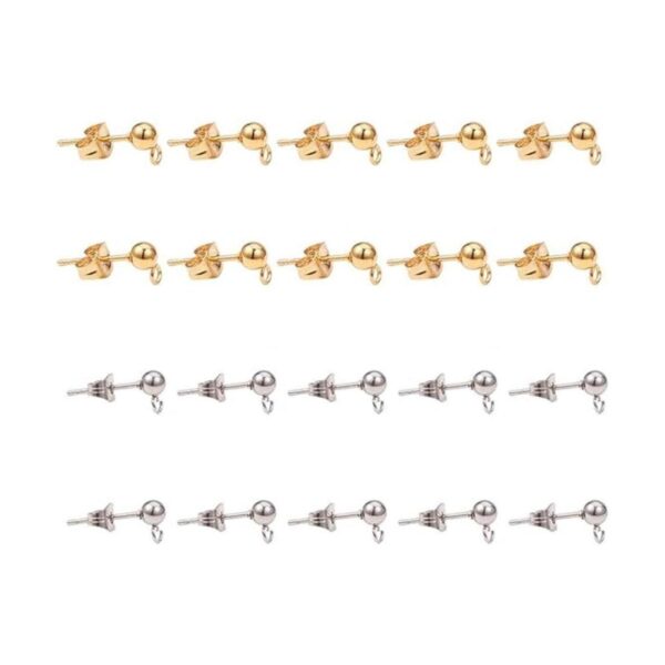 PH PandaHall 20 pares de aretes de acero inoxidable 304_1