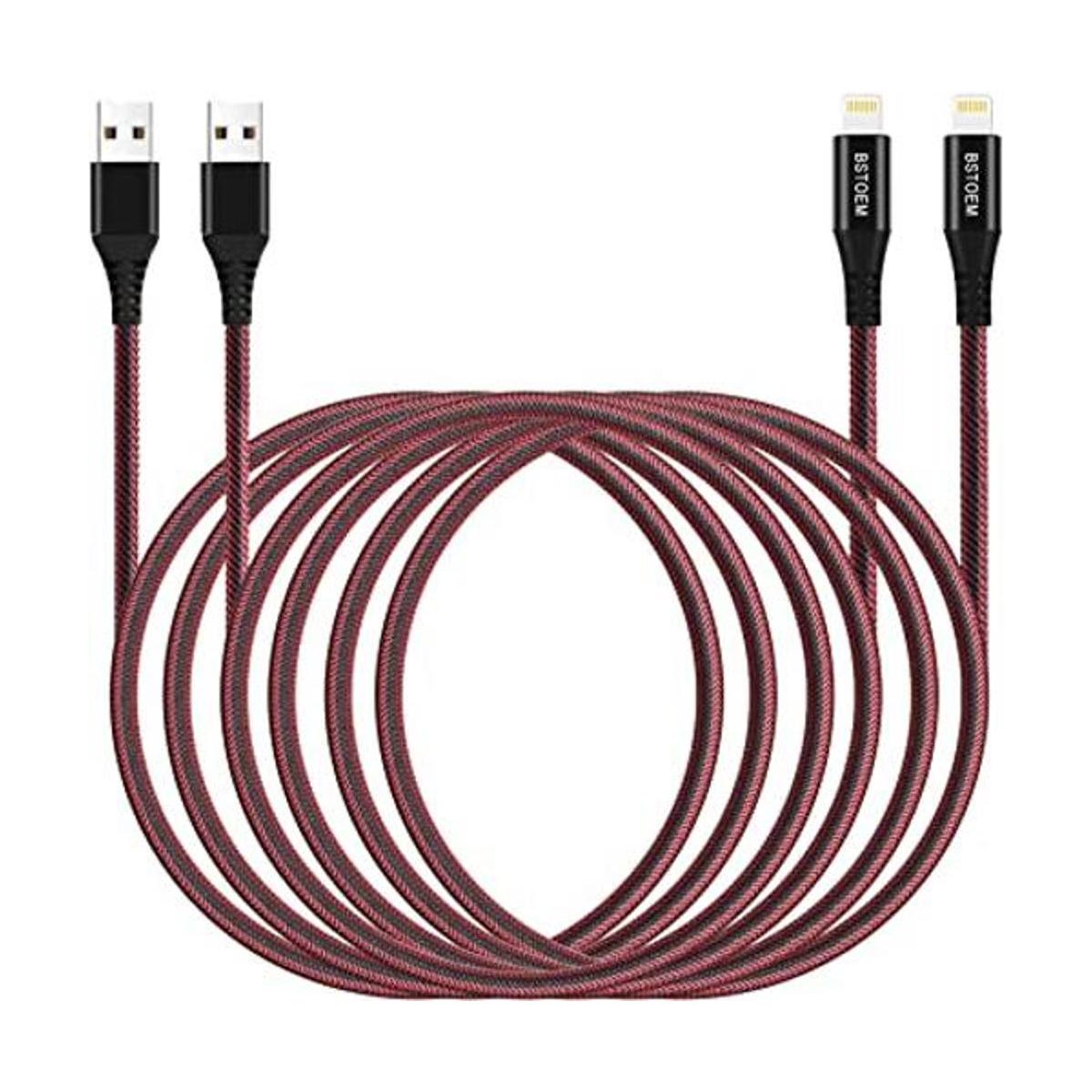 Cable de carga extra largo Lightning para iPhone paquete