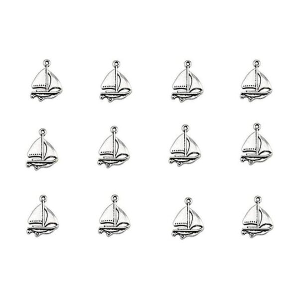 Kinteshun Colgante para velero 60 unidades plata antigua