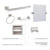 Design House 533059 Millbridge Accesorios de baño gancho