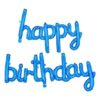 Globos de feliz cumpleaños azules de 16 pulgadas letras_1