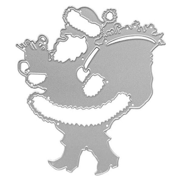 Papá Noel de metal para Papá Noel llevar una bolsa de_1