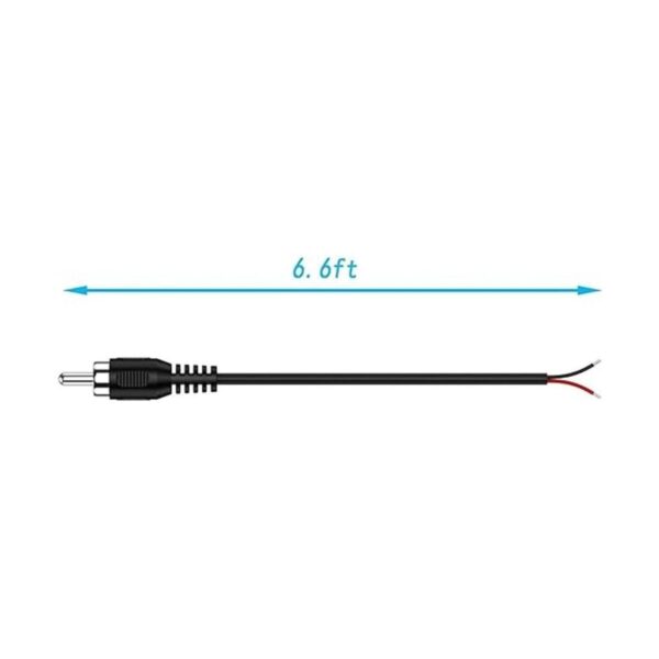 Cable de cable RCA a desnudo paquete de 2 conectores de_4